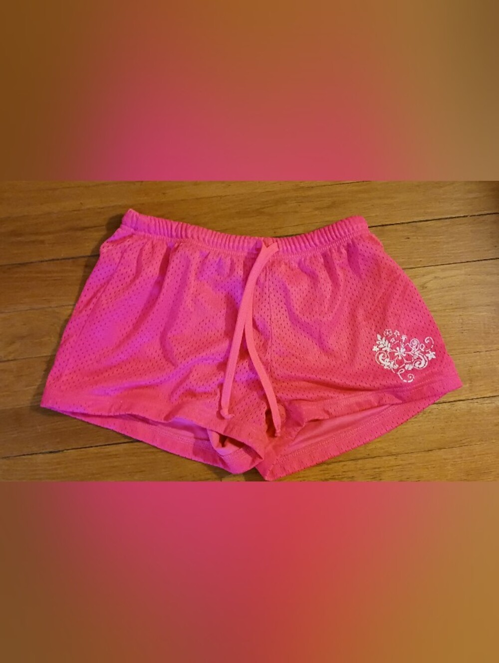 Vintage Deb Shops Neon Pink Mesh Athletic Shorts Size S - Picture 6 of 7
